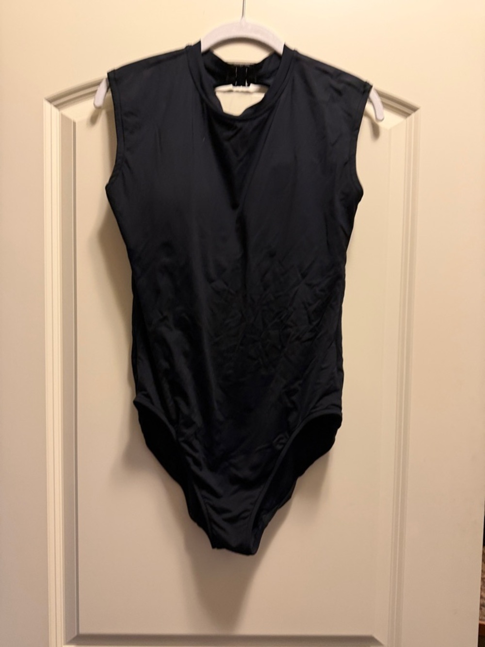 Seafolly Black High-Neck Sleeveless One-Piece Swimsuit